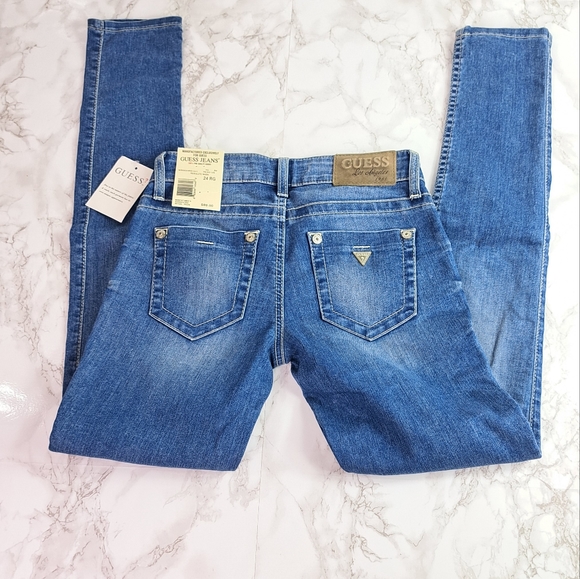 Guess Low Rise Skinny Jeans in Resolute Wash Size 24 Regular - Picture 4 of 11